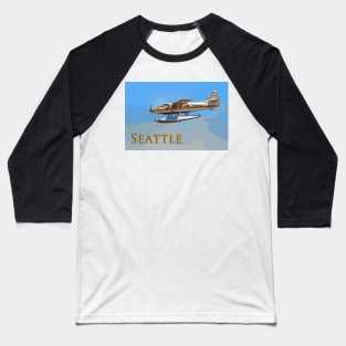 Seattle Seaplane landing Baseball T-Shirt